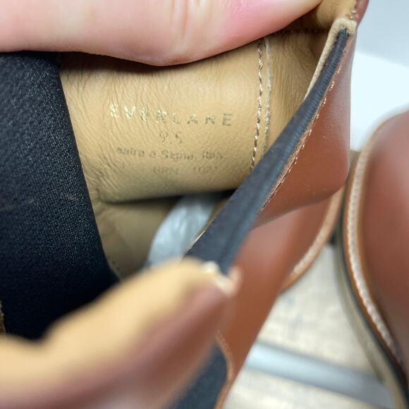 Everlane The Chelsea Boot In Leather Tobacco Brown Size 9.5 New - Picture 12 of 13